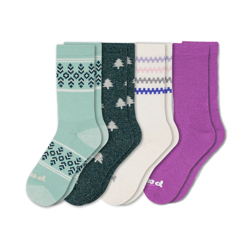 4 Pack - Women's Crew Pacas Socks