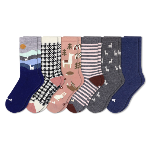6 Pack - Women's Crew Pacas Socks