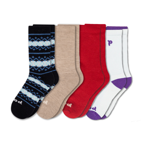 4 Pack - Women's Crew Pacas Socks