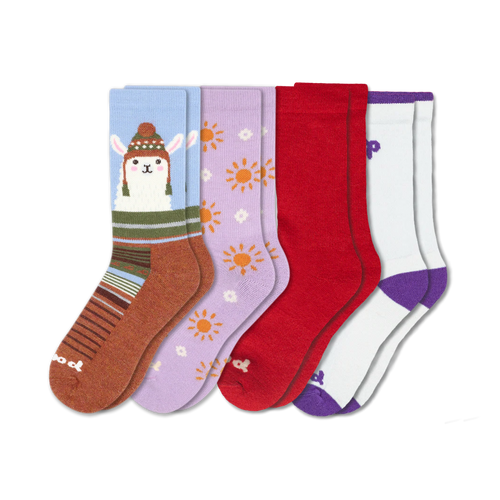 4 Pack - Women's Crew Pacas Socks